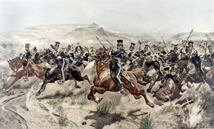 Wikioo.org - The Encyclopedia of Fine Arts - Painting, Artwork by Richard Caton De Woodville - The Charge Of The Light Brigade