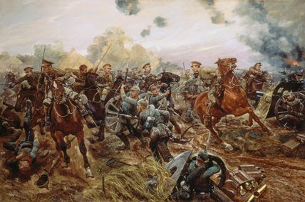 WikiOO.org - Enciklopedija likovnih umjetnosti - Slikarstvo, umjetnička djela Richard Caton De Woodville - The First Vc Of The European War