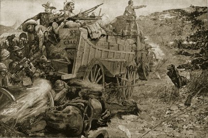 WikiOO.org - Encyclopedia of Fine Arts - Maľba, Artwork Richard Caton De Woodville - The Matabele War -