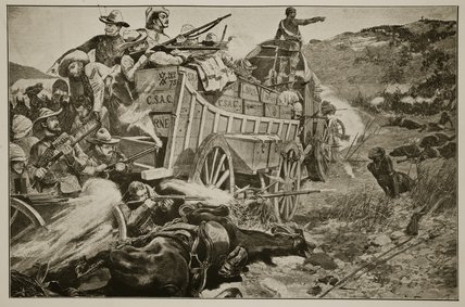 Wikioo.org – L'Enciclopedia delle Belle Arti - Pittura, Opere di Richard Caton De Woodville - La guerra Matabele