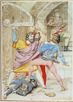 WikiOO.org – 美術百科全書 - 繪畫，作品 Richard Dadd - 作者理查德二世之死，