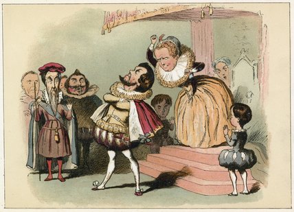 WikiOO.org - Enciklopedija dailės - Tapyba, meno kuriniai Richard Dickie Doyle - Queen Elizabeth I
