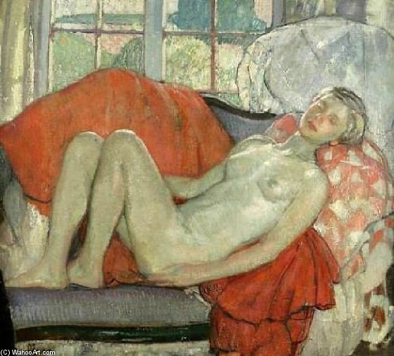 WikiOO.org - Enciclopedia of Fine Arts - Pictura, lucrări de artă Richard Edward Miller - Reclining Nude