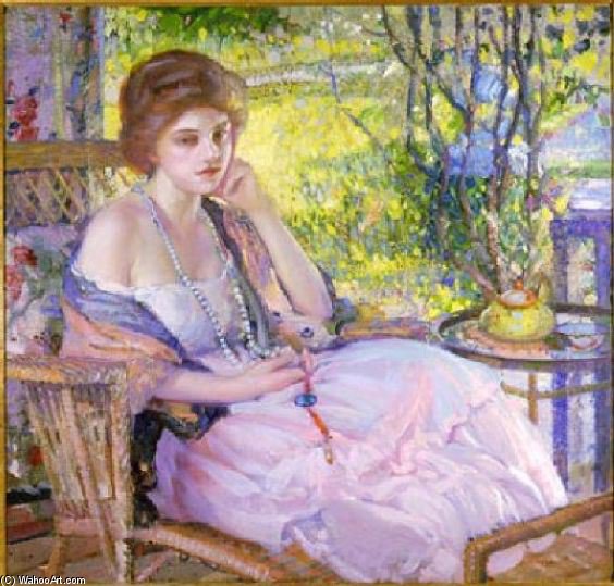 Wikioo.org - The Encyclopedia of Fine Arts - Painting, Artwork by Richard Edward Miller - Reverie