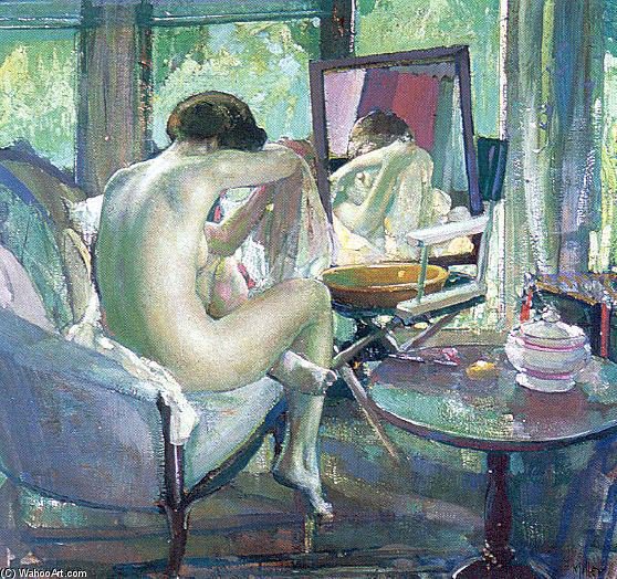 Wikioo.org - The Encyclopedia of Fine Arts - Painting, Artwork by Richard Edward Miller - Summer Bather