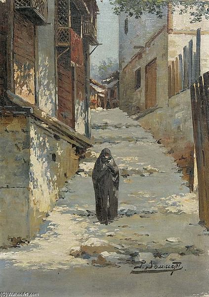 Wikioo.org – La Enciclopedia de las Bellas Artes - Pintura, Obras de arte de Richard Karlovich Zommer - Straße En Artvin Armenien