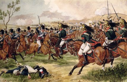 Wikioo.org - The Encyclopedia of Fine Arts - Painting, Artwork by Richard Simkin - The 20th Light Dragoons At The Battle Of Vimeiro