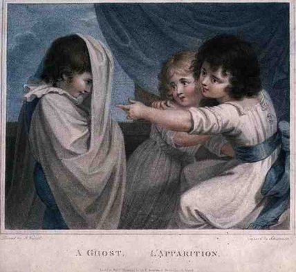 WikiOO.org - Enciklopedija dailės - Tapyba, meno kuriniai Richard Westall - A Ghost