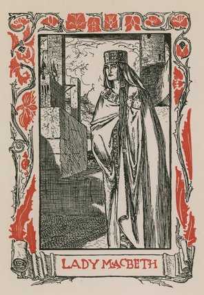 WikiOO.org - Encyclopedia of Fine Arts - Maleri, Artwork Robert Anning Bell - Lady Macbeth
