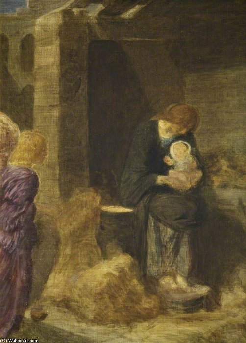 WikiOO.org - Encyclopedia of Fine Arts - Festés, Grafika Robert Anning Bell - The Nativity