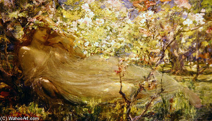 Wikioo.org – L'Encyclopédie des Beaux Arts - Peinture, Oeuvre de Robert Fowler - La Nymphe