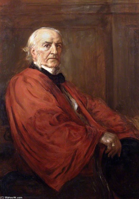 Wikioo.org – L'Encyclopédie des Beaux Arts - Peinture, Oeuvre de Robert Fowler - William Ewart Gladstone