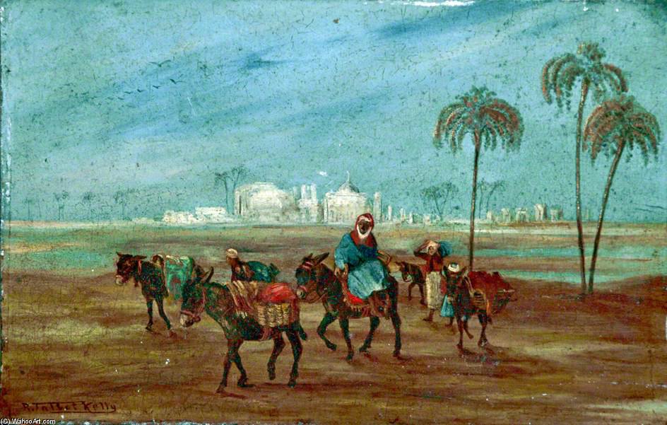 Wikioo.org - The Encyclopedia of Fine Arts - Painting, Artwork by Robert George Talbot Kelly - North African Scene
