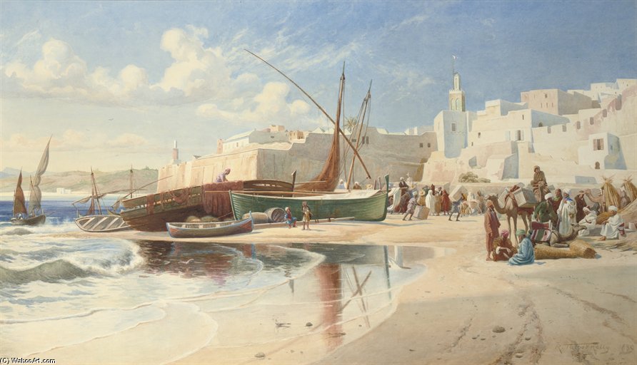 Wikioo.org - Die Enzyklopädie bildender Kunst - Malerei, Kunstwerk von Robert George Talbot Kelly - Tangiers