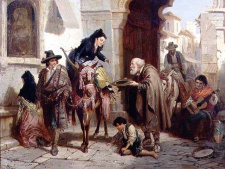 WikiOO.org - Enciclopedia of Fine Arts - Pictura, lucrări de artă Robert Kemm - Alms For The Poor -