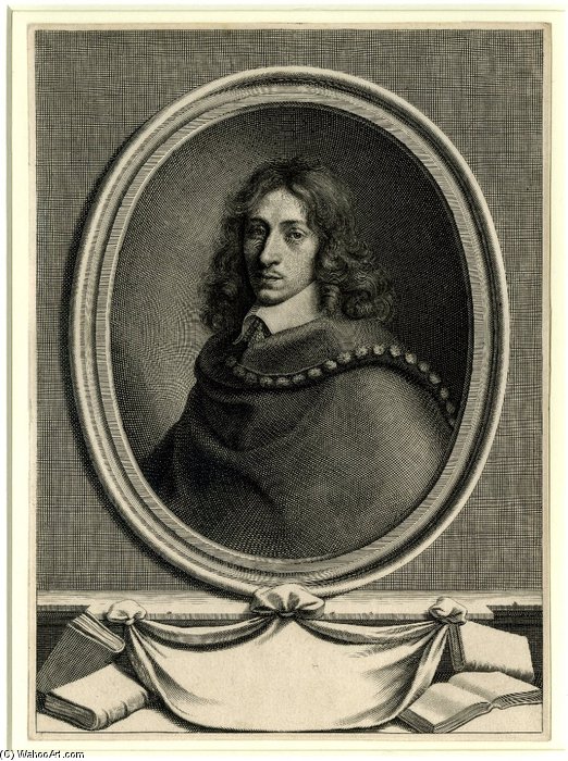 WikiOO.org - Encyclopedia of Fine Arts - Maľba, Artwork Robert Nanteuil - Portrait Of John Evelyn