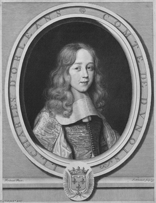 Wikioo.org – L'Encyclopédie des Beaux Arts - Peinture, Oeuvre de Robert Nanteuil - Porträt Jean Louis Charles d Orléans-Longueville