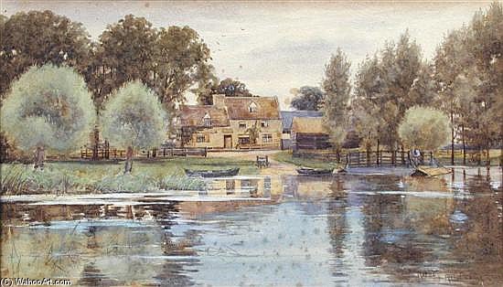 Wikioo.org - The Encyclopedia of Fine Arts - Painting, Artwork by Robert Winter Fraser - The Ferry Boat Inn