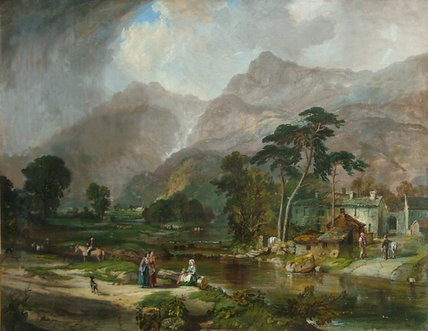 Wikioo.org - The Encyclopedia of Fine Arts - Painting, Artwork by Samuel Bough - Borrowdale