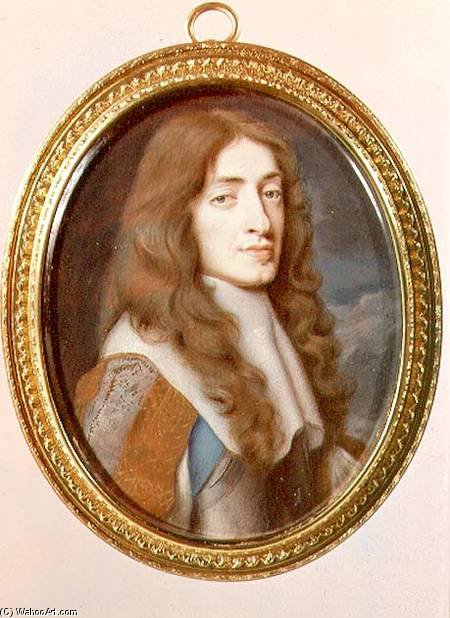 Wikioo.org - The Encyclopedia of Fine Arts - Painting, Artwork by Samuel Cooper - Miniature Of James Ii As The Duke Of York