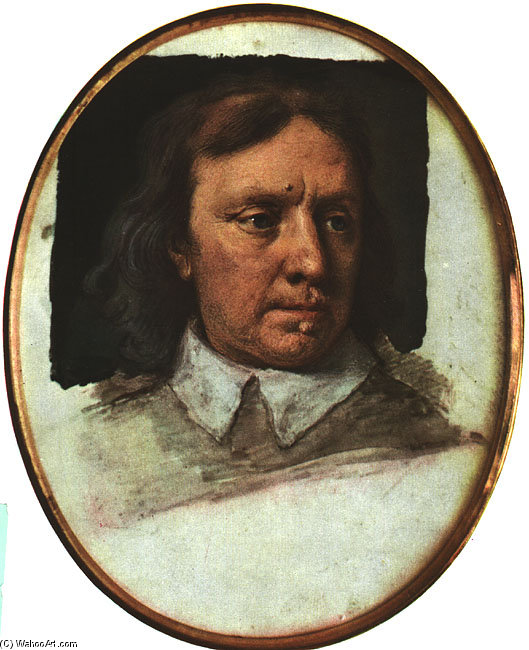 Wikioo.org – La Enciclopedia de las Bellas Artes - Pintura, Obras de arte de Samuel Cooper - Retrato de Oliver Cromwell