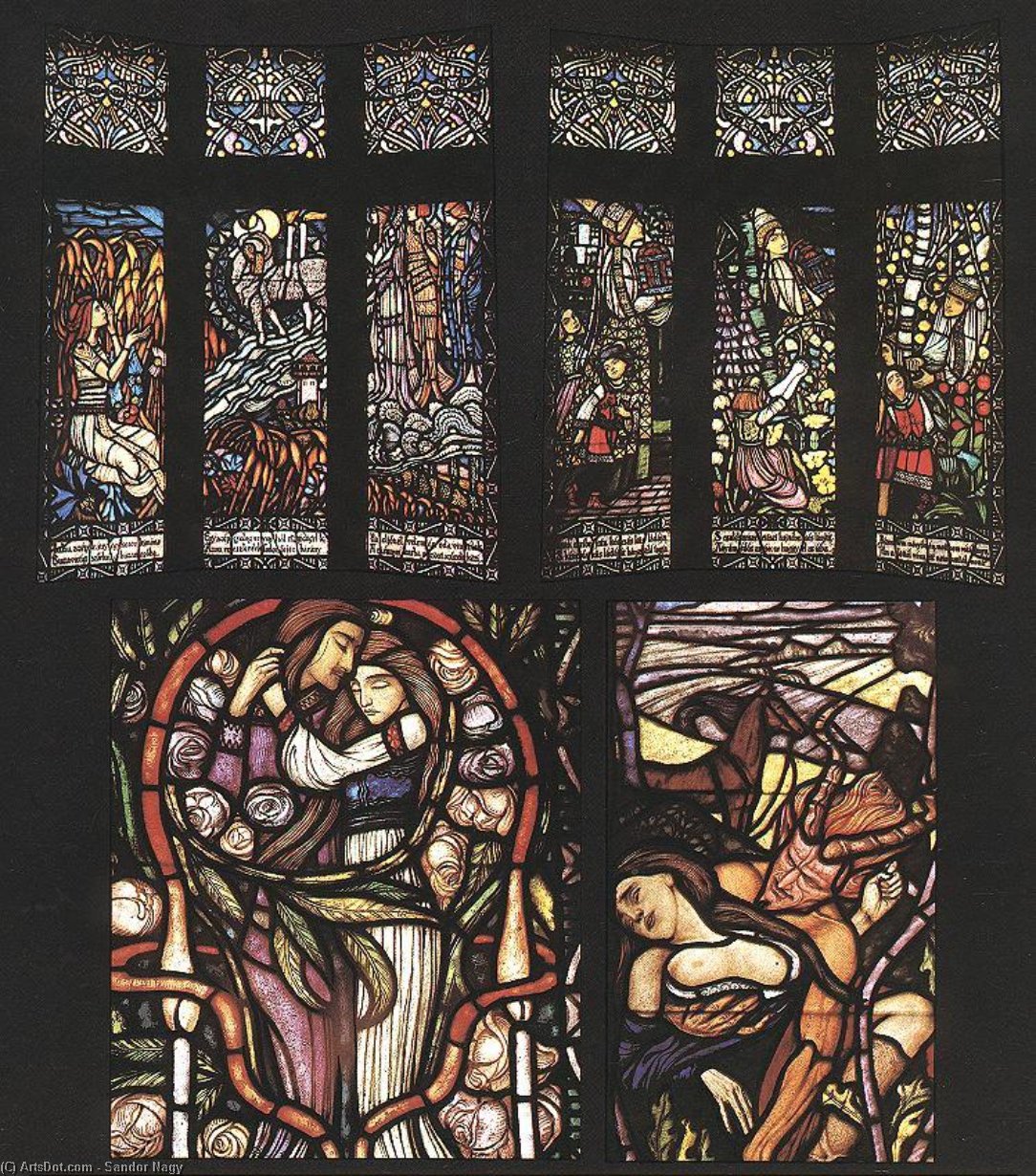 Wikioo.org - The Encyclopedia of Fine Arts - Painting, Artwork by Sandor Nagy - Stained Glass Window
