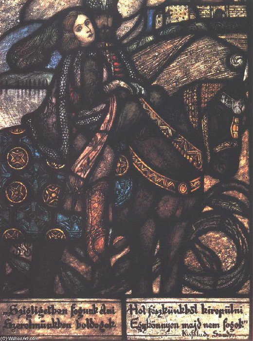 Wikioo.org - The Encyclopedia of Fine Arts - Painting, Artwork by Sandor Nagy - The So-called Kisfaludy Glass Window