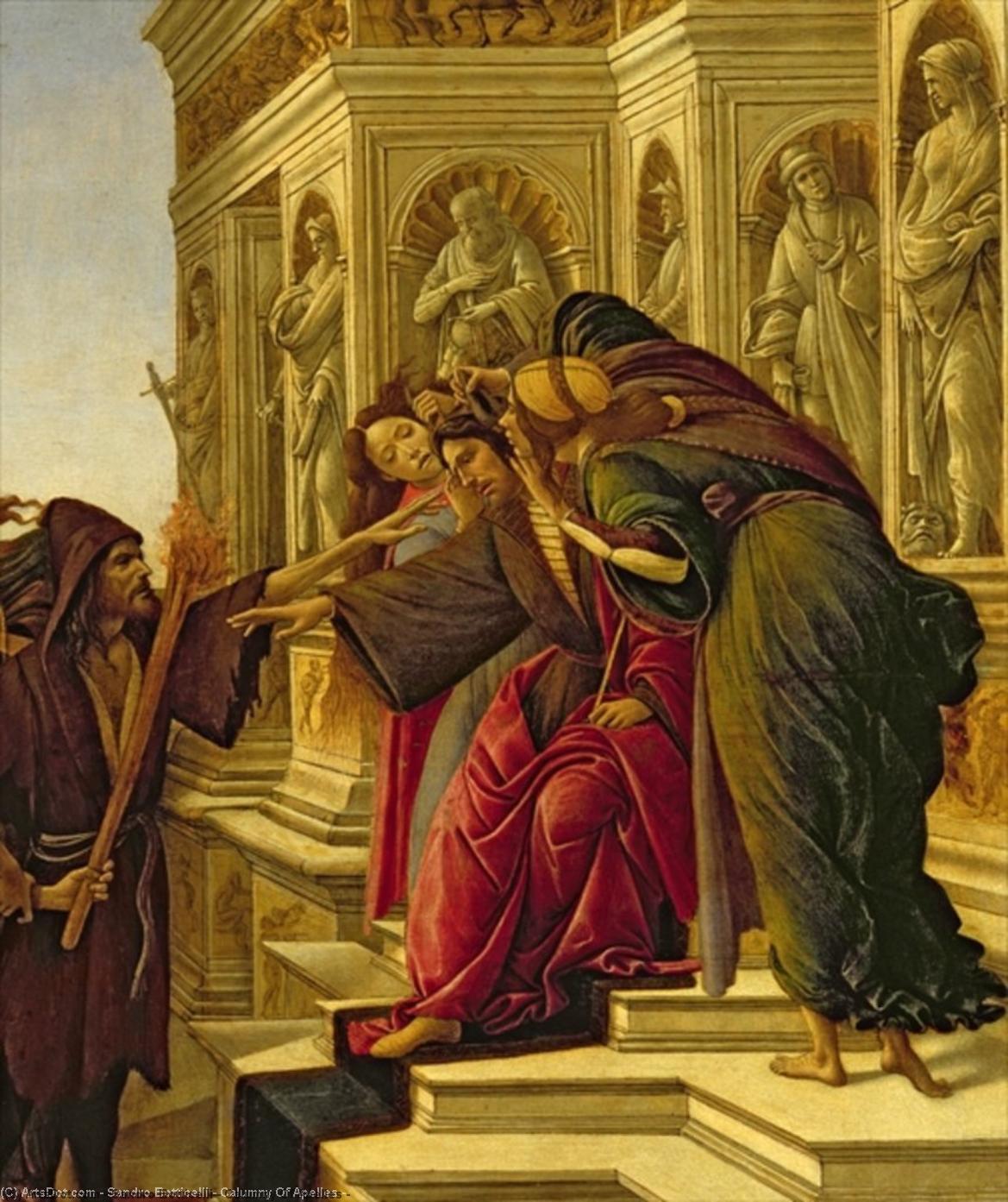 WikiOO.org – 美術百科全書 - 繪畫，作品 Sandro Botticelli - 阿佩莱斯的谗言 -