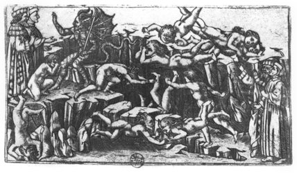 Wikioo.org - Bách khoa toàn thư về mỹ thuật - Vẽ tranh, Tác phẩm nghệ thuật Sandro Botticelli - Hell, From 'the Divine Comedy' By Dante Alighieri