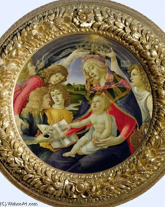 Wikioo.org – L'Encyclopédie des Beaux Arts - Peinture, Oeuvre de Sandro Botticelli - Madonna du Magnificat