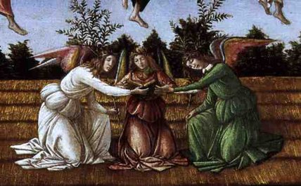 WikiOO.org - Encyclopedia of Fine Arts - Schilderen, Artwork Sandro Botticelli - Mystic Nativity -