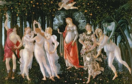 Wikioo.org - The Encyclopedia of Fine Arts - Painting, Artwork by Sandro Botticelli - Primavera - (8)