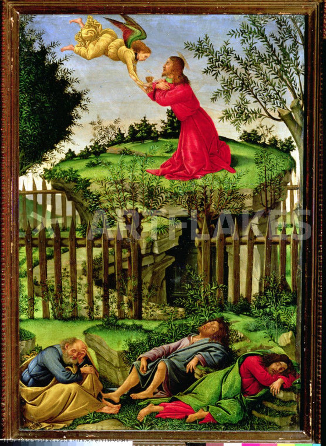 Wikioo.org - The Encyclopedia of Fine Arts - Painting, Artwork by Sandro Botticelli - The Agony In The Garden
