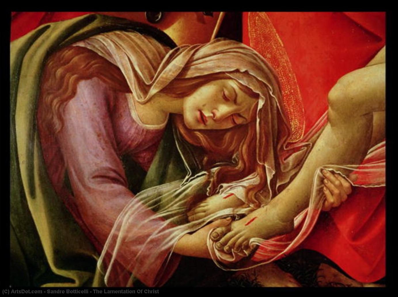 Wikioo.org – L'Enciclopedia delle Belle Arti - Pittura, Opere di Sandro Botticelli - il Compianto di Cristo