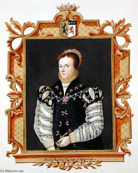 WikiOO.org - Encyclopedia of Fine Arts - Maleri, Artwork Sarah Countess Of Essex - Portrait Of Anne Russell
