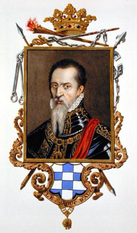 Wikioo.org - The Encyclopedia of Fine Arts - Painting, Artwork by Sarah Countess Of Essex - Portrait Of Ferdinand Alvarez De Toledo Duke Of Alva