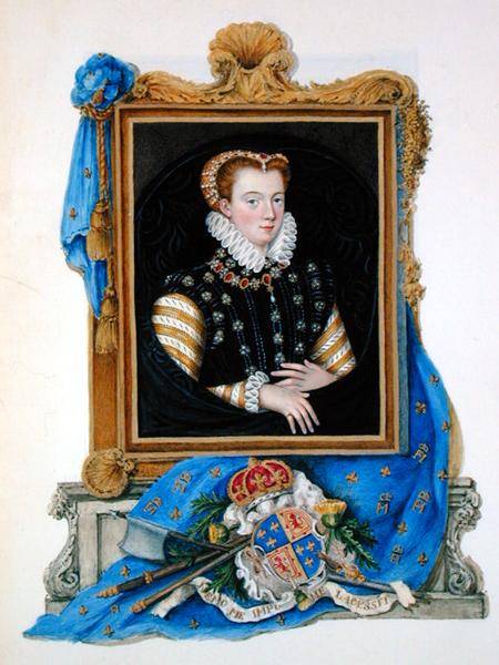 Wikioo.org - The Encyclopedia of Fine Arts - Painting, Artwork by Sarah Countess Of Essex - Portrait Of Mary Queen Of Scots From