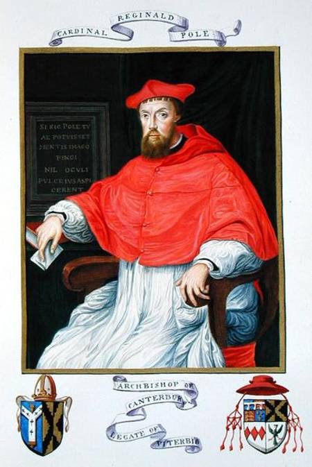 Wikioo.org - The Encyclopedia of Fine Arts - Painting, Artwork by Sarah Countess Of Essex - Portrait Of Reginald Pole Archbishop Of Canterbury And Legate Of Viterbo From 'memoirs Fro