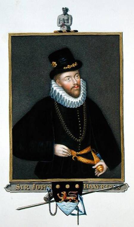 Wikioo.org - The Encyclopedia of Fine Arts - Painting, Artwork by Sarah Countess Of Essex - Portrait Of Sir John Hawkins )