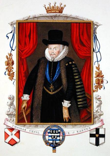 WikiOO.org - Encyclopedia of Fine Arts - Målning, konstverk Sarah Countess Of Essex - Portrait Of Sir Thomas Cecil 1st Earl Of Exeter, 2nd Lord Burghley From 'memoirs Of The