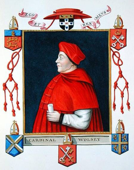 Wikioo.org - The Encyclopedia of Fine Arts - Painting, Artwork by Sarah Countess Of Essex - Portrait Of Thomas Wolsey Cardinal And Statesman From 'memoirs Of The Court Of Queen E