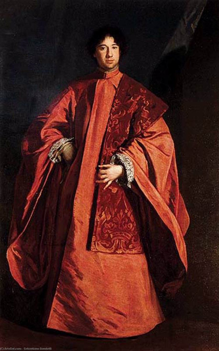 Wikioo.org - The Encyclopedia of Fine Arts - Painting, Artwork by Sebastiano Bombelli - Portrait Of The Procurator Girolamo Querini
