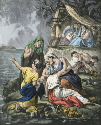 WikiOO.org – 美術百科全書 - 繪畫，作品 Siegfried Detler Bendixen -  的  洪水