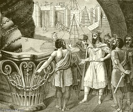 WikiOO.org - Güzel Sanatlar Ansiklopedisi - Resim, Resimler Simeon Solomon - The Building Of Solomon's Temple