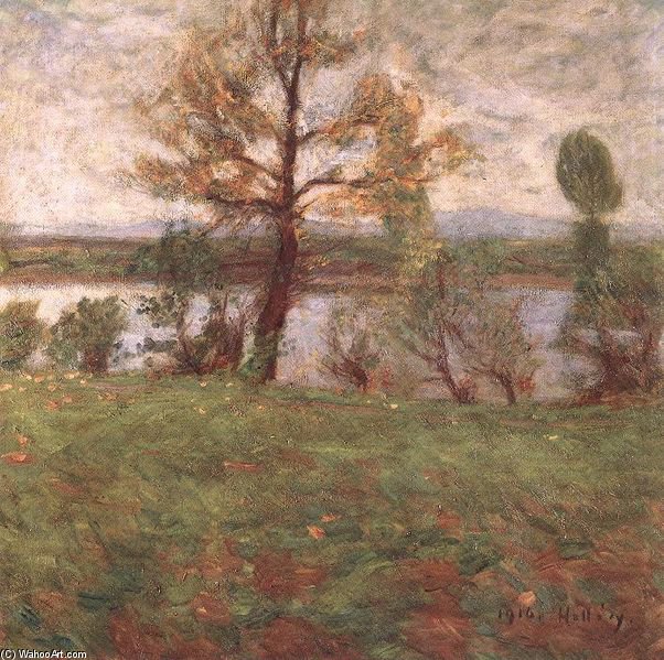 Wikioo.org - The Encyclopedia of Fine Arts - Painting, Artwork by Simon Hollosy - Springtime Mood