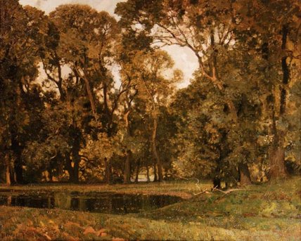 Wikioo.org - The Encyclopedia of Fine Arts - Painting, Artwork by Alfred Edward East - The Green Pool