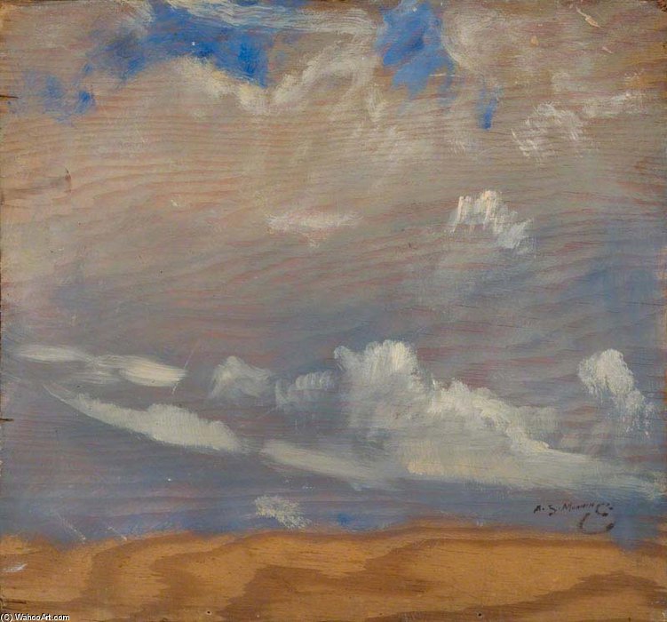 WikiOO.org - Encyclopedia of Fine Arts - Maleri, Artwork Alfred James Munnings - A Cloud Study -