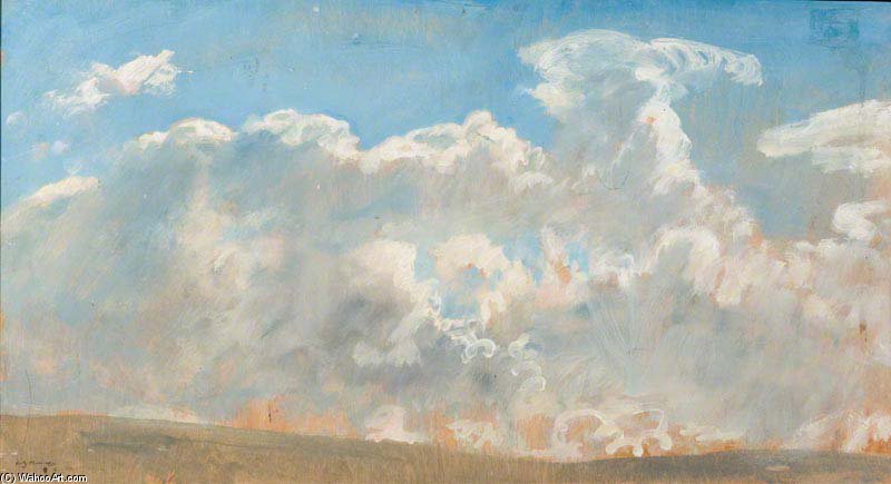 Wikioo.org - The Encyclopedia of Fine Arts - Painting, Artwork by Alfred James Munnings - A Cloud Study, Exmoor