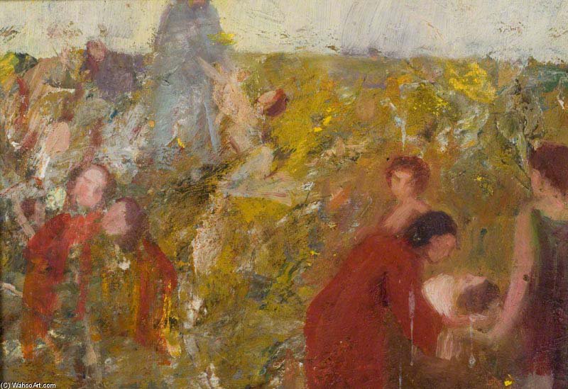 WikiOO.org - Εγκυκλοπαίδεια Καλών Τεχνών - Ζωγραφική, έργα τέχνης Alfred James Munnings - A Scene From The New Testament