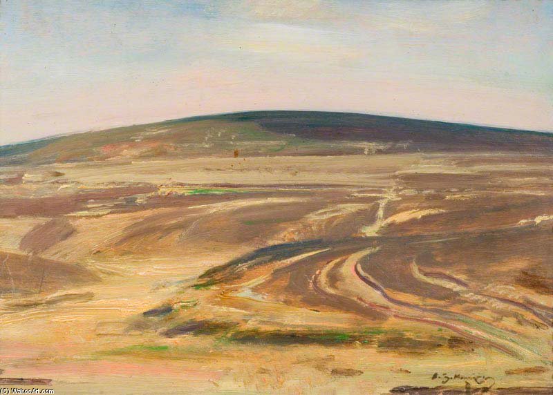 Wikioo.org - The Encyclopedia of Fine Arts - Painting, Artwork by Alfred James Munnings - A View On Exmoor -